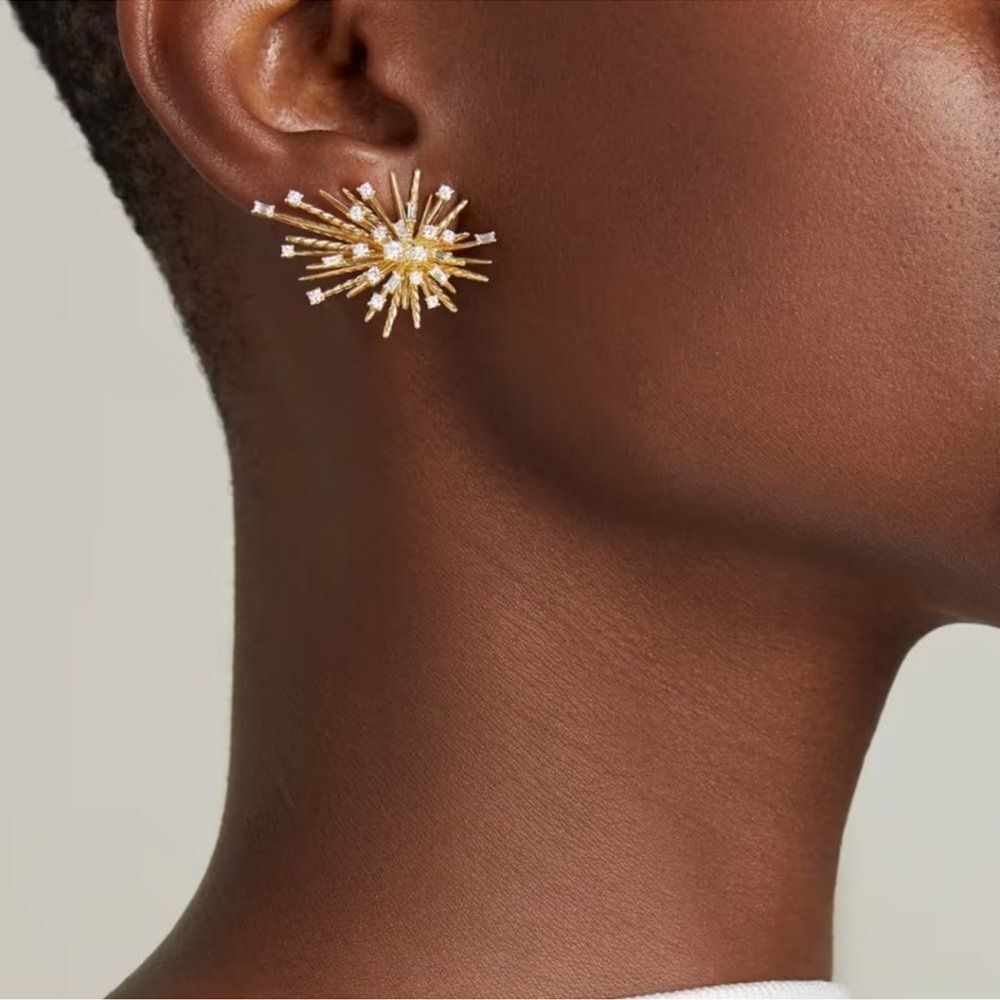 Zara Spark Burst Stud Earrings - Women Jewelry